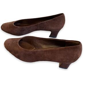 Peter Kaiser Brown - Bronze Nubuk/ Suede Leather Heels Size 7.5 EU/ 10.5 US